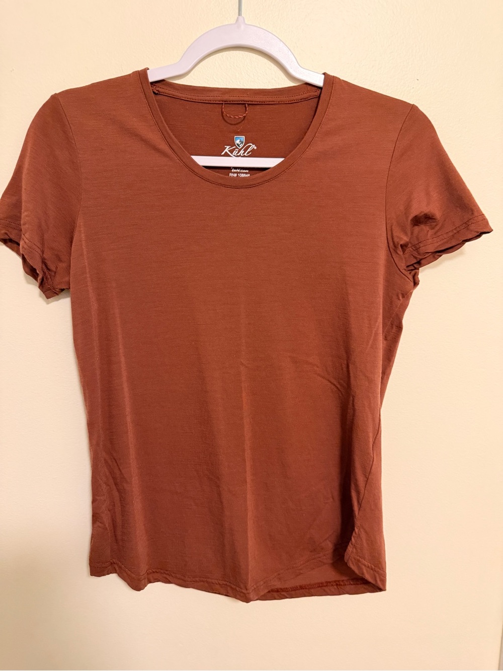 Kuhl Women's Short-Sleeve Tee in Rust Brown
